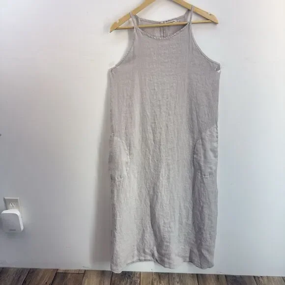 Laura Bianchi 100% Linen Maxi Dress - Picture 2 of 15